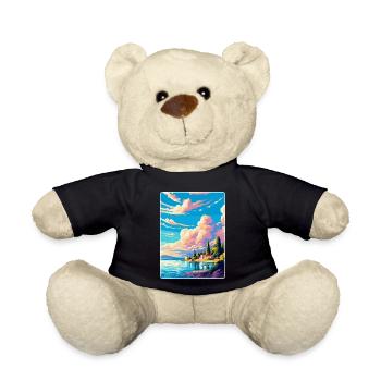 Brac Kroatien Vintage Reiseposter WPA Souvenir - Teddy - Schwarz - Vorne