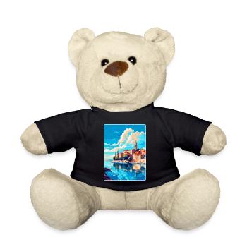 Novigrad Kroatien Vintage Reise Poster Souvenir - Teddy - Schwarz - Vorne