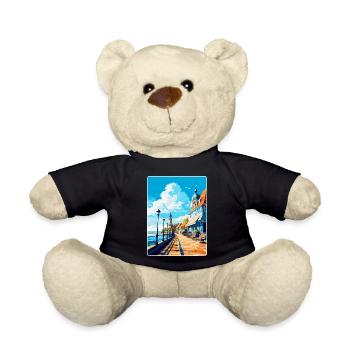 Zoppot Polen Vintage Reiseplakat WPA Souvenir - Teddy - Schwarz - Vorne