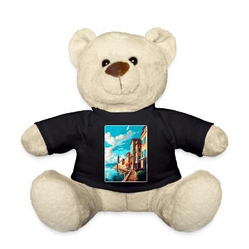 Bayonne Frankreich Vintage Reiseplakat Souvenir WPA - Teddy - Schwarz - Vorne