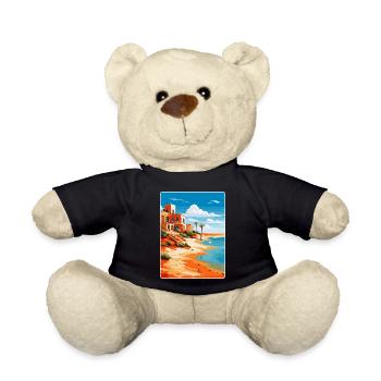 Fuerteventura Spanien Vintage Reiseplakat Souvenir - Teddy - Schwarz - Vorne