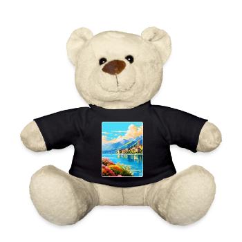 Comer See Italien Vintage Reiseplakat Souvenir WPA - Teddy - Schwarz - Vorne