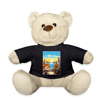 Malaga Spanien Vintage Reiseplakat WPA Souvenir - Teddy - Schwarz - Vorne