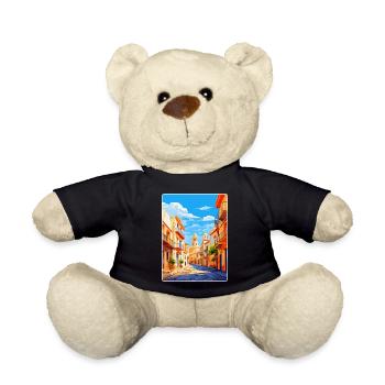 Alicante Spain Vintage Travel Poster Souvenir WPA - Teddy Bear - black - Front