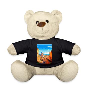 Rom Italien Vintage Reiseplakat Souvenir Souvenir - Teddy - Schwarz - Vorne