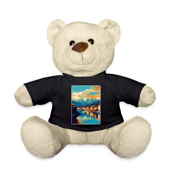Villach Österreich Vintage Reiseplakat Souvenir WPA - Teddy - Schwarz - Vorne