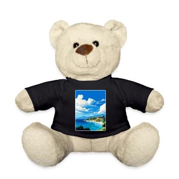 Brac Insel Kroatien Vintage Reiseplakat Souvenir - Teddy - Schwarz - Vorne