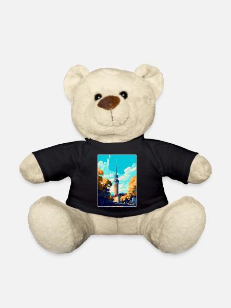 Dortmund Deutschland Vintage Reiseplakat Souvenir - Teddy - Schwarz