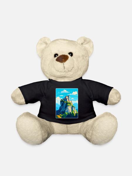 San Marino Vintage Voyage Poster Souvenir - Nounours - noir