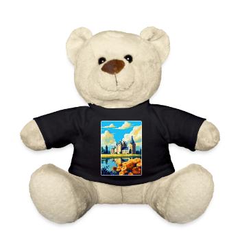Loiretal Frankreich Vintage Reiseplakat Souvenir - Teddy - Schwarz - Vorne