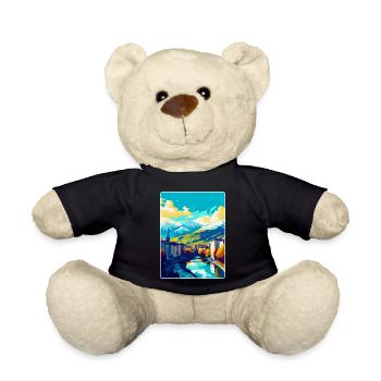 Grenoble Frankreich Vintage Reiseposter Souvenir WPA - Teddy - Schwarz - Vorne