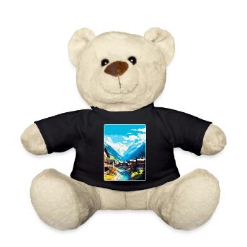 Sölden Österreich Vintage Reiseplakat Souvenir WPA - Teddy - Schwarz - Vorne