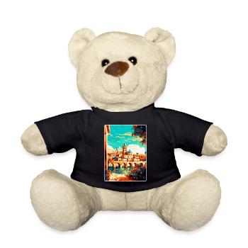 Cordoba Spain Vintage Travel Poster WPA Souvenir - Teddy Bear - black - Front