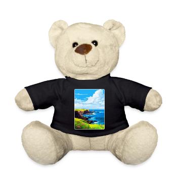 Lizard Point England Uk Vintage Travel Poster WPA - Teddy Bear - black - Front