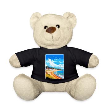 Llandudno Pays de Galles Royaume-Uni Affiche de voyage vintage souvenir - Nounours - noir - Devant