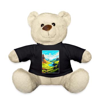 Isle Of Skye Scotland Uk Vintage Travel Poster WPA - Teddy Bear - black - Front