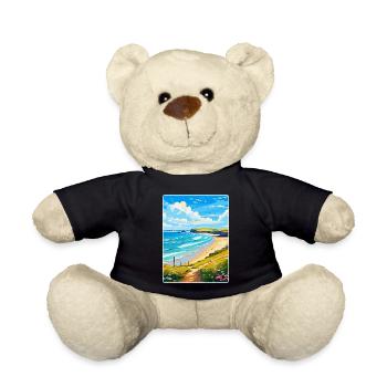 Daymer Bay, Cornwall, England, Vereinigtes Königreich, Reiseposter, WPA - Teddy - Schwarz - Vorne