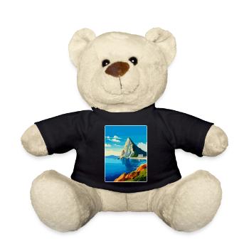 Rock Of Gibraltar Vintage Reiseposter Souvenir - Teddy - Schwarz - Vorne