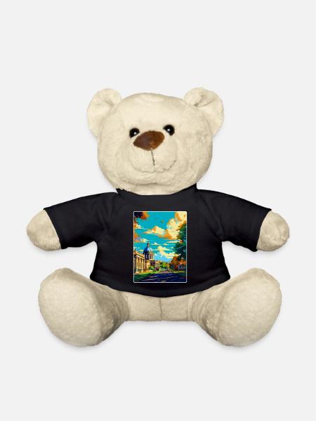 Greenwich London England Vereinigtes Königreich Vintage Reiseposter - Teddy - Schwarz