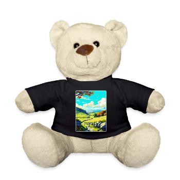 Affiche de voyage du parc national des Yorkshire Dales WPA - Nounours - noir - Devant