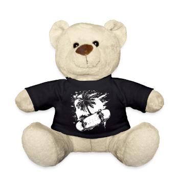 Skateboarding Drawing - Teddy Bear - black - Front