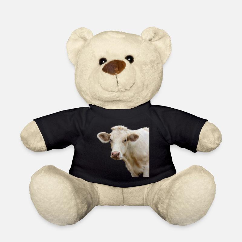 lustige Kuh Kuhkopf Geschenk Bauern - Teddy - Schwarz