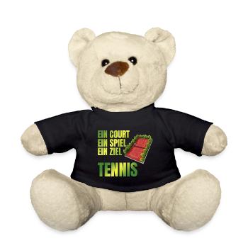 Ein Court - Ein Spiel - Ein Ziel - Tennis - Teddy - Schwarz - Vorne
