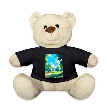 Hyde Park London England Uk Travel Poster Souvenir - Teddy Bear - black - Front