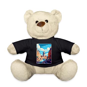 Exeter England Uk Vintage Reiseposter Souvenir - Teddy - Schwarz - Vorne