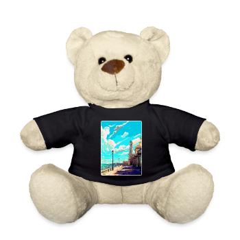Brighton England Uk Vintage Reise Poster Souvenir - Teddy - Schwarz - Vorne
