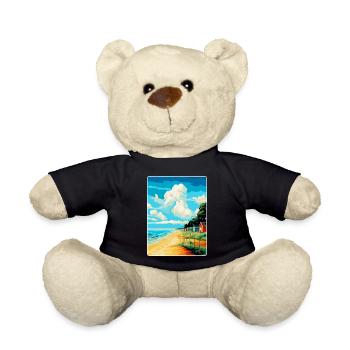 Norfolk Küste Vintage Reise Poster Souvenir WPA - Teddy - Schwarz - Vorne