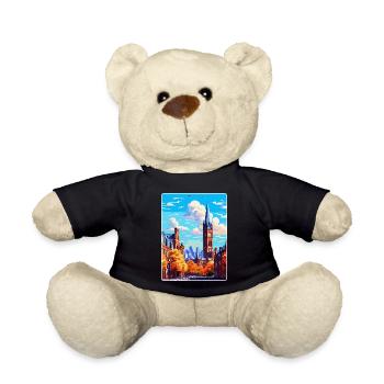 Manchester England Uk Reise Poster Souvenir WPA - Teddy - Schwarz - Vorne