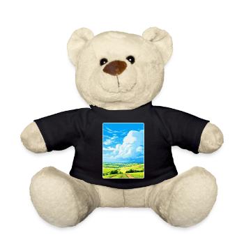 South Downs Vintage Travel Poster Souvenir WPA - Teddy Bear - black - Front