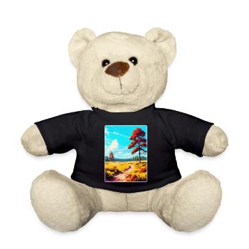 Cannock Chase Affiche de voyage vintage Souvenir WPA - Nounours - noir - Devant