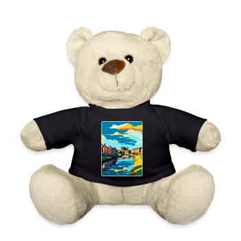 Newark On Trent England Uk Travel Poster Souvenir - Teddy Bear - black - Front