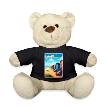 Wells Next To Sea England Uk Reiseposter WPA - Teddy - Schwarz - Vorne