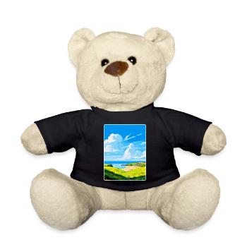 Crantock, Cornwall, England, Vereinigtes Königreich, Reiseposter, WPA - Teddy - Schwarz - Vorne