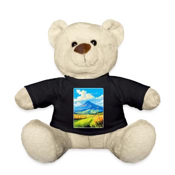Mourne Mountains Vintage Travel Poster Souvenir - Teddy Bear - black - Front