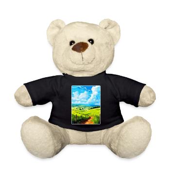 Sperrin Uk Vintage Travel Poster Souvenir WPA - Teddy Bear - black - Front