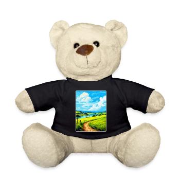 Lerryn Cornwall England Großbritannien Reise Poster Souvenir - Teddy - Schwarz - Vorne