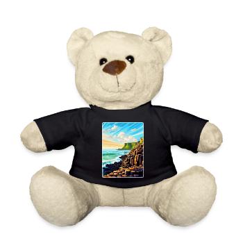 Giant Causeway Irland Uk Reiseposter Souvenir - Teddy - Schwarz - Vorne