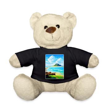 Marazion Cornwall England Vereinigtes Königreich Reiseposter WPA - Teddy - Schwarz - Vorne