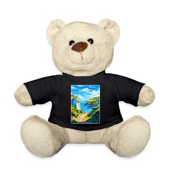 Cadgwith Cornwall, England, Vereinigtes Königreich, Reiseposter, WPA - Teddy - Schwarz - Vorne