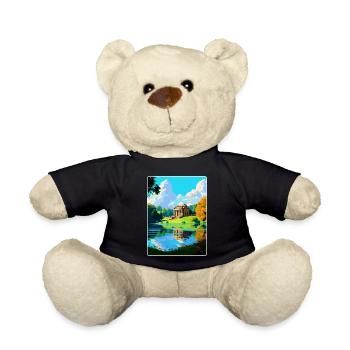 Stourhead Somerset Vintage Reiseposter Souvenir - Teddy - Schwarz - Vorne