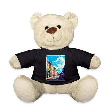 Chipping Norton England Uk Reiseposter Souvenir - Teddy - Schwarz - Vorne