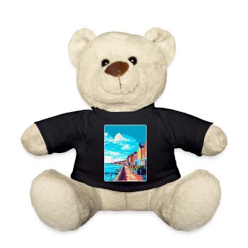 Weymouth England Uk Vintage Reiseposter Souvenir - Teddy - Schwarz - Vorne