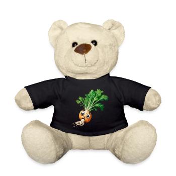 Turnips Garden Gardening Vegetables Hobby Gardeners - Teddy Bear - black - Front
