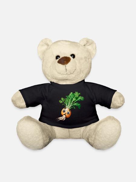 Turnips Garden Gardening Vegetables Hobby Gardeners - Teddy Bear - black