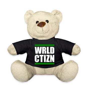 Wrld ctizn - world citizen - Nounours - noir - Devant