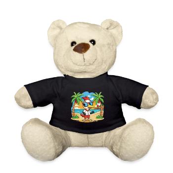 Woodpecker Funny Cartoon Summer Beach Sunglasses - Teddy Bear - black - Front